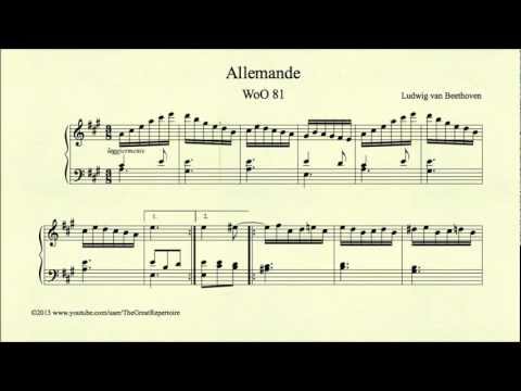 Beethoven, Allemande, WoO 81