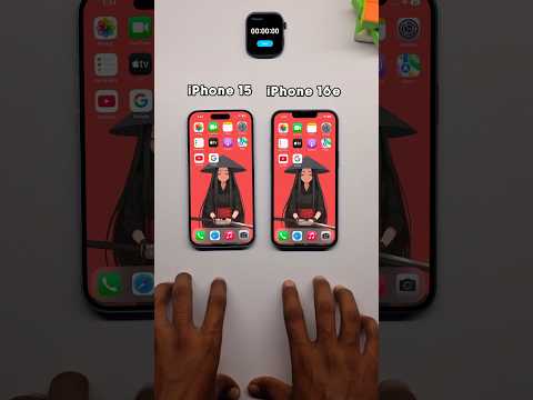 🤯 iPhone 15 vs iPhone 16e: Speed Test Showdown! #shortvideo #iphone