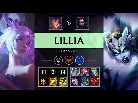Lillia Jungle vs Elise - EUW Grandmaster Patch 25.19