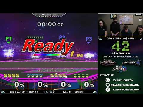 Construct 110 - Cube + JSP3 vs EHG  Jon$ + ORLY - Melee Doubles WS