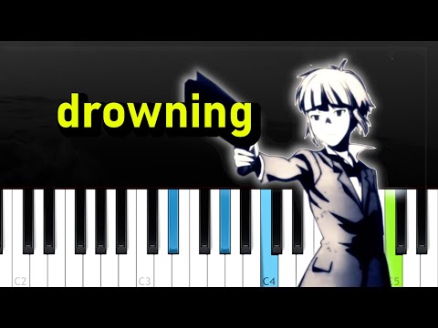 VAGUE003 - drowning / Sadistik - Eden  (Piano tutorial)