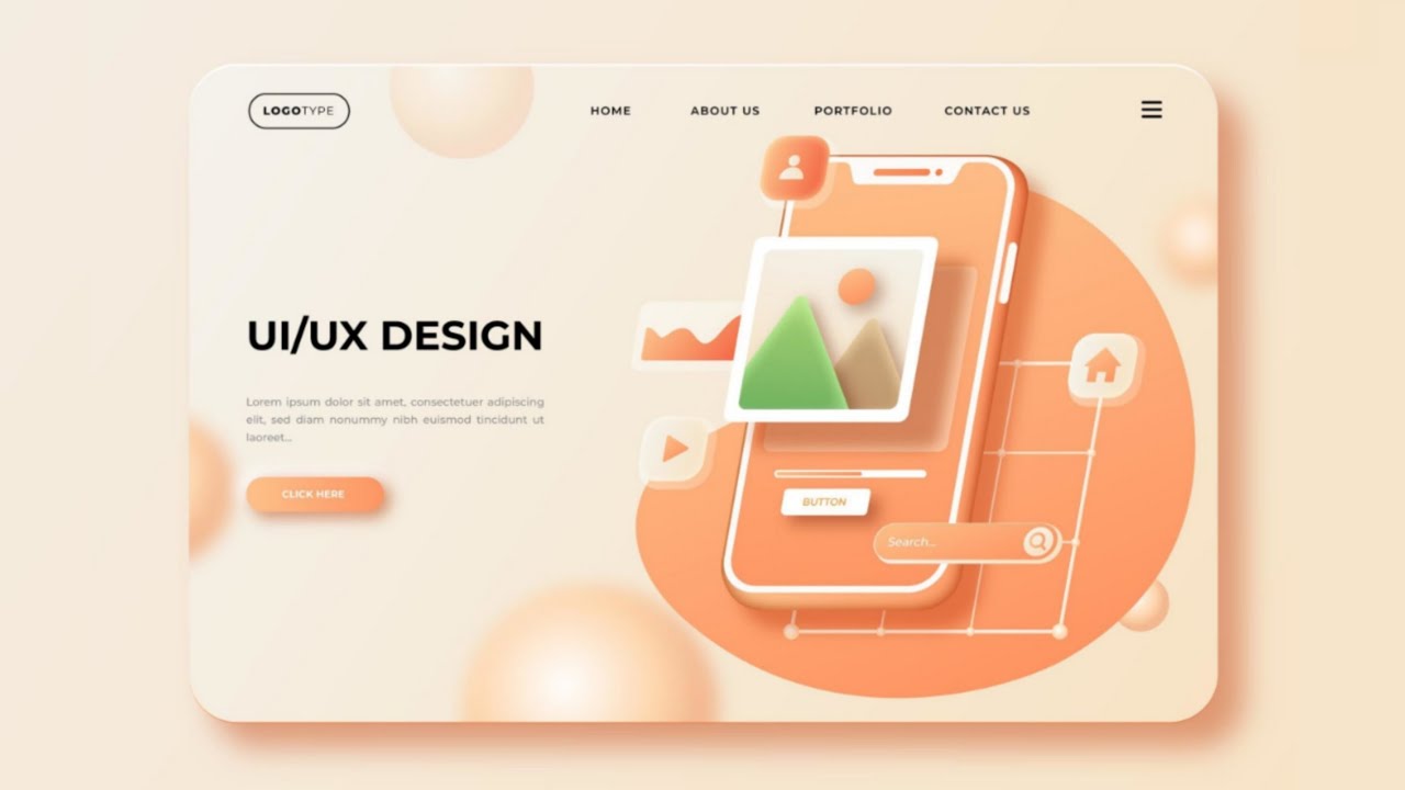 Landing Page Website Using HTML and CSS | UI/UX Design Development | synomous