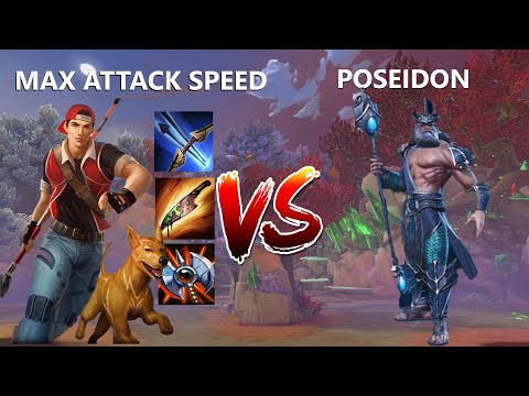 2.5 ATTACK SPEED ERLANG SHEN VS POSEIDON! - Grandmasters Ranked 1v1 Duel - SMITE