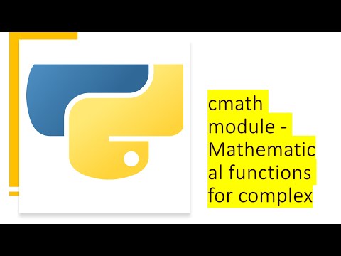 Math And Cmath Module In Python