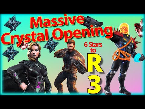 Massive Crystal Opening | 6 Star Champs to Rank 3 | Marvel Contest of Champions