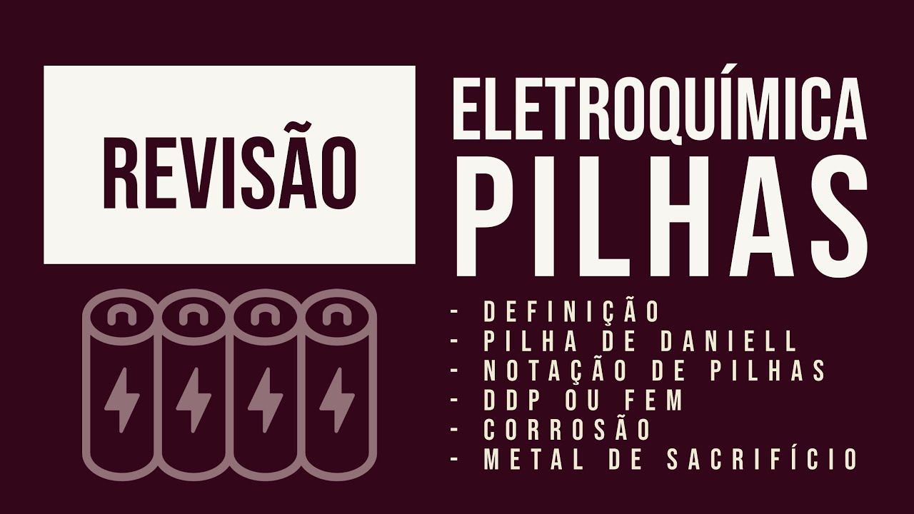 PILHAS ELETROQUÍMICAS | CÉLULAS GALVÂNICAS | REVISÃO