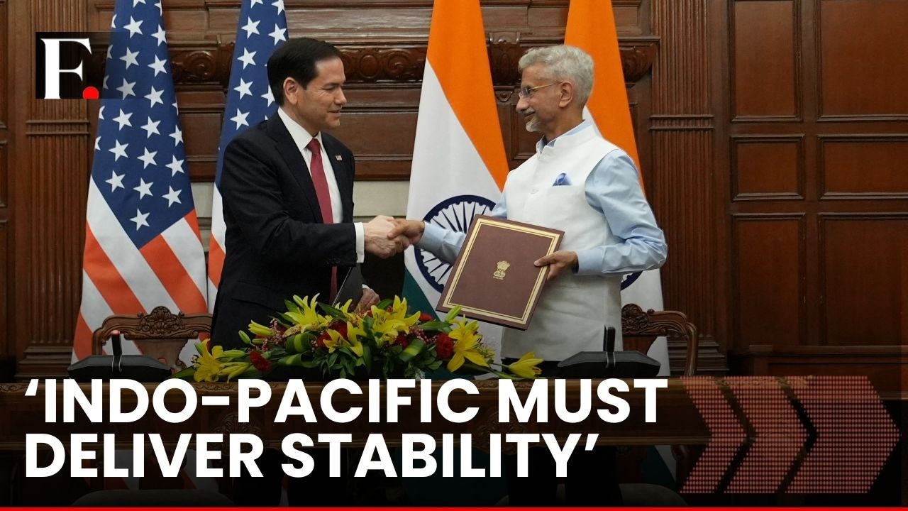 Jaishankar Calls For Maritime Security, Stability in Indo-Pacific Region as India-US Sign RE Deal