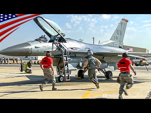 Scramble – Pilots & Crews Rush to F-15 & F-16 Fighter Jets