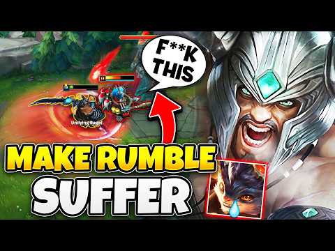 HOW TO MAKE RUMBLE PLAYERS SUFFER! (RANK 1 TRYNDAMERE)