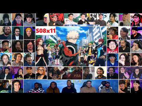 [50 Reactors] My Hero Academia Season 8 Episode 11 MEGA Reaction Mashup - Boku no Hero Academia END