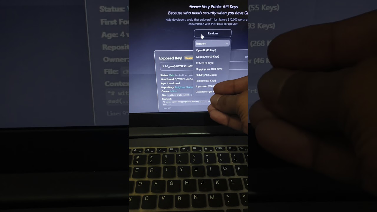 find Exposed your API key on GitHub 😱 🔍💻 #DeveloperTips
