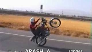 preview picture of video 'FRONT WHEEL - CRAZY RIDER - HONDA 125 .mpg'