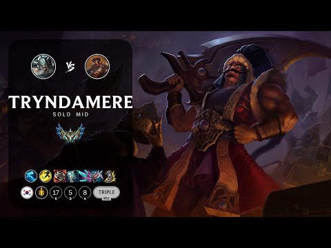 Tryndamere Mid vs Viktor - KR Challenger Patch 12.22