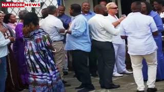 Exclusive: President Kenyatta, Raila let it loose at NASA leader's birthday party