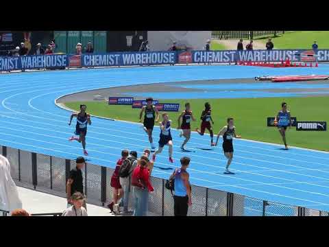 200m U14 Men Final, 2025 Australian All Schools Championships, Melbourne 7/12/2025 