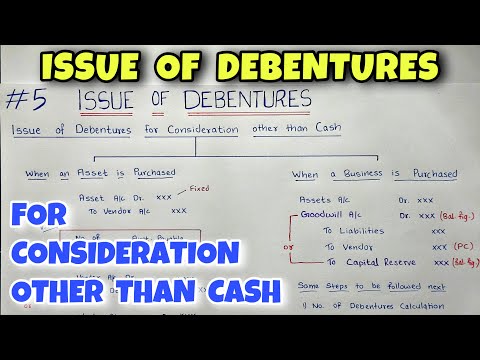 1 Issue of Debentures Concept Journal Entries Class 12 CA Foundation By Saheb Academy