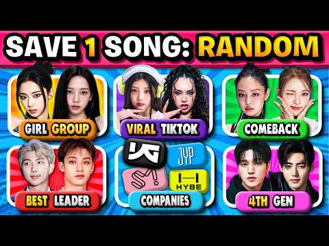 Salva una canzone Kpop 🎵 Regola casuale, nuove regole, 6 canzoni tra cui scegliere! | QUIZ KPOP
