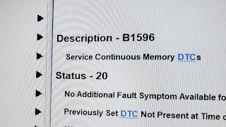 Síntomas del b1596 Chevrolet