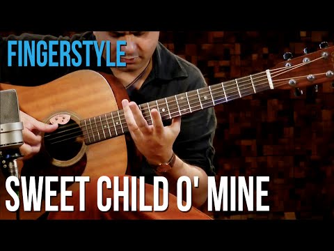 Guns N' Roses - Sweet Child O' Mine (aula de violão fingerstyle)