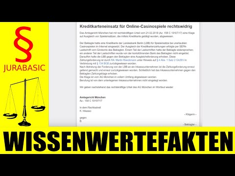 Kreditschulden durch Online Casino !!! Gericht weist LBB Klage ab