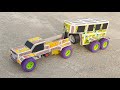 How To Make Matchbox Pick Up Truck With Horse Trailer DIY Electric Mini CAR From Matchbox