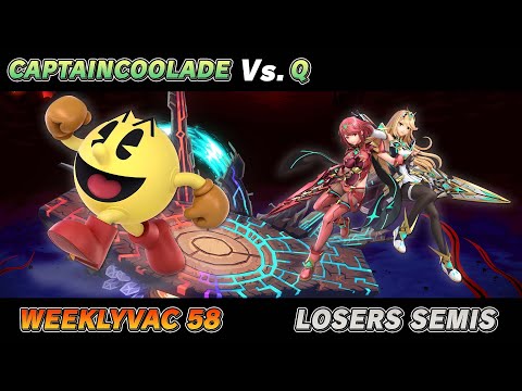 WeeklyVac 58 - SSBU - CaptainCoolade (Pac-Man) vs Q (Pyra & Mythra)