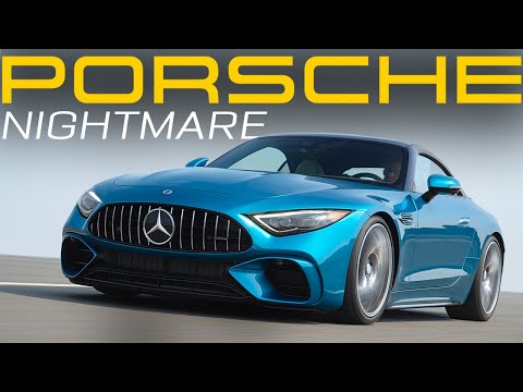 RIP Porsche 911 Cab– The 2026 Mercedes SL55 AMG Roadster Is the One to Get! Review