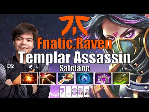 Templar Assassin Safelane | Fnatic.Raven | INSANE DIVINE COMEBACK'S REAL | 7.30e Gameplay Highlights