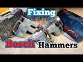 Repairing a bunch of Bosch hammers sent in to be fixed. GSH11E, GBH8-45D, GBH7 and GBH5-40D.