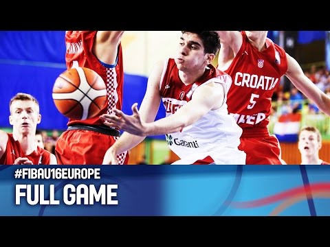 Баскетбол Turkey v Croatia — Full Game — 3rd Place — FIBA U16 European Championship 2016