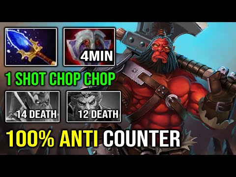 How to 100% Delete Counter Pick From Offlane with 4Min Vanguard Infinite AOE Spinning Axe Dota 2