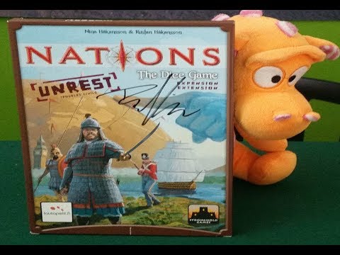 Nations: The Dice game - Unrest Expansion - Unboxing