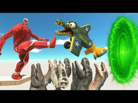 Colossal Titan vs Brainrot: Evolution Gate Escape & Deadly Traps! 🌀 | Animal Revolt Battle Simulator