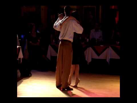  Felipe Zarzar  and  Mamié Sancy  are  dancing  to  the  tango  "  Vieja Calesita  "