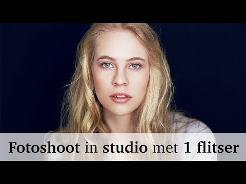 Fotograferen in de studio met 1 flitser - Backstage bij een fotoshoot