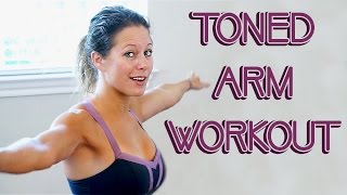 Lean, Toned Arm Workout for Beginners | How to get Strong, Tank Top Arms at Home, with Dena