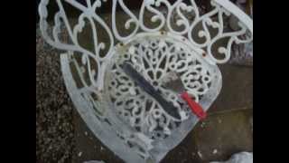 How to restore old cast garden furniture by colscopters.