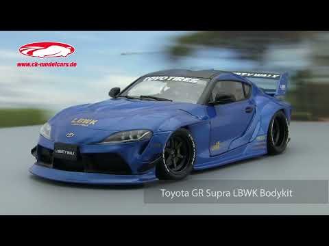 Solido 1:18 Toyota GR Supra LBWK Bodykit 2025 blue metallic