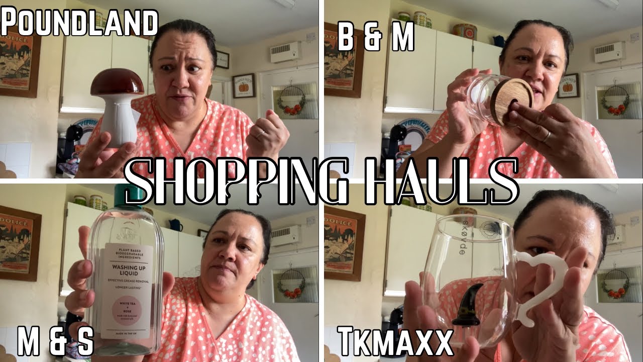 Poundland + B & M + M & S + TkMaxx - 4 hauls in 1 video