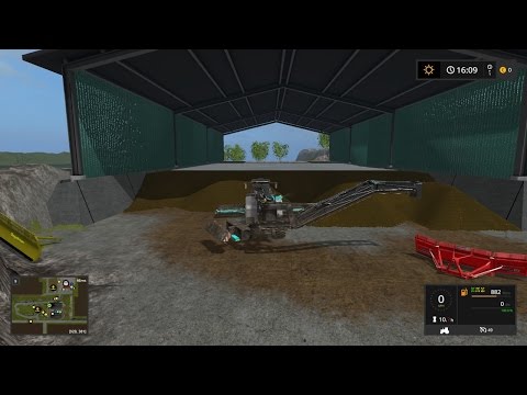 Farming simulator 17  empty a big silage pit (Drivers needed) pc