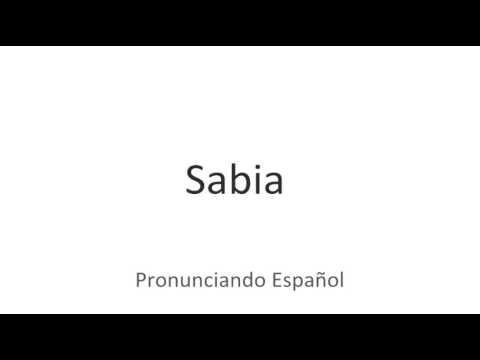 How to pronounce "sabia" in Spanish