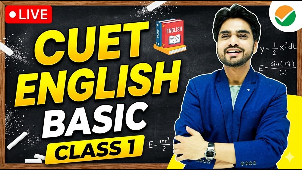 Cuet English Basic Class 1