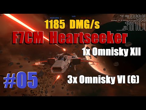 Test 05 - Hornet F7CM Heartseeker Omnisly XII + 3x Omnisky VI (G) - Pirate Swarm - Star Citizen 3.5