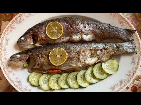 Lemon Dill Baked Rainbow Trout Recipe from Chef Victoria Love