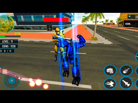 Bus Robot Transform Flying Air Jet Robot Game by Mizo Studio - Android Gameplay HD