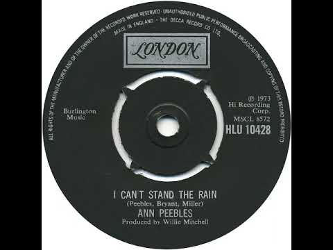 UK New Entry 1974 (85) Ann Peebles - I Can't Stand The Rain