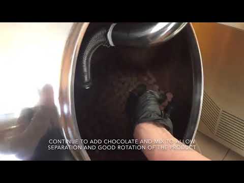 video 1, Turbine d’enrobage chocolat dragées 30 Kg