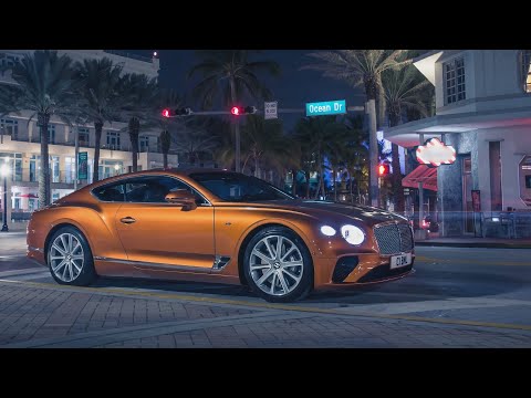 Bentley Continental GT: Matrix LED headlights + Night Vision real-life test (review, night driving)