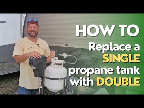 Replace a Single Propane Tank Bracket with a Double on an RV *Bonus Double Regulator Replacement