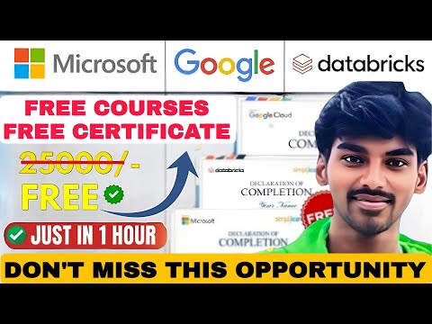 Top 5 Free Certifications 2025 | Google, Microsoft Free Courses + Free Certificate 🔥